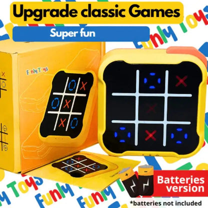 Belro electronic Tic Tac Toe board game with digital display and game controls, perfect for fun and interactive play.