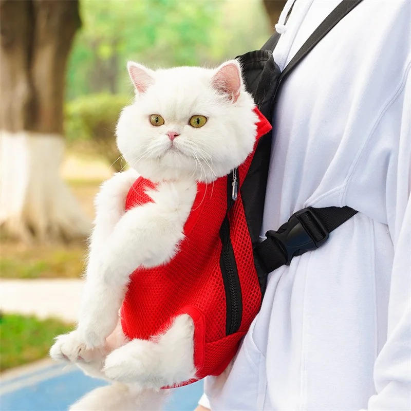 Belro automotive cat carrier pouch showing a compact, black fabric pouch with adjustable straps and a secure closure.