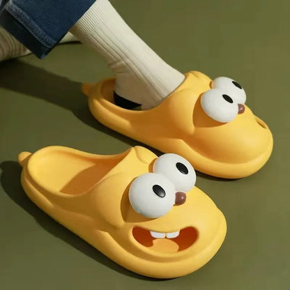 Belro women's funny house slippers with colorful, playful design, cozy soft footwear perfect for indoor comfort and relaxation.