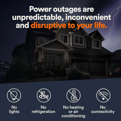 Generac 7043 22kW Air Cooled Guardian Series home standby generator with 200-Amp transfer switch, shown in a residential setting