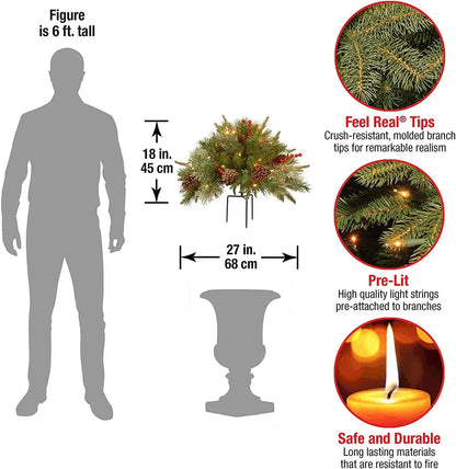 Belro pre-lit artificial Christmas tree filled with realistic pine branches, perfect for holiday home decor in the home and garden.