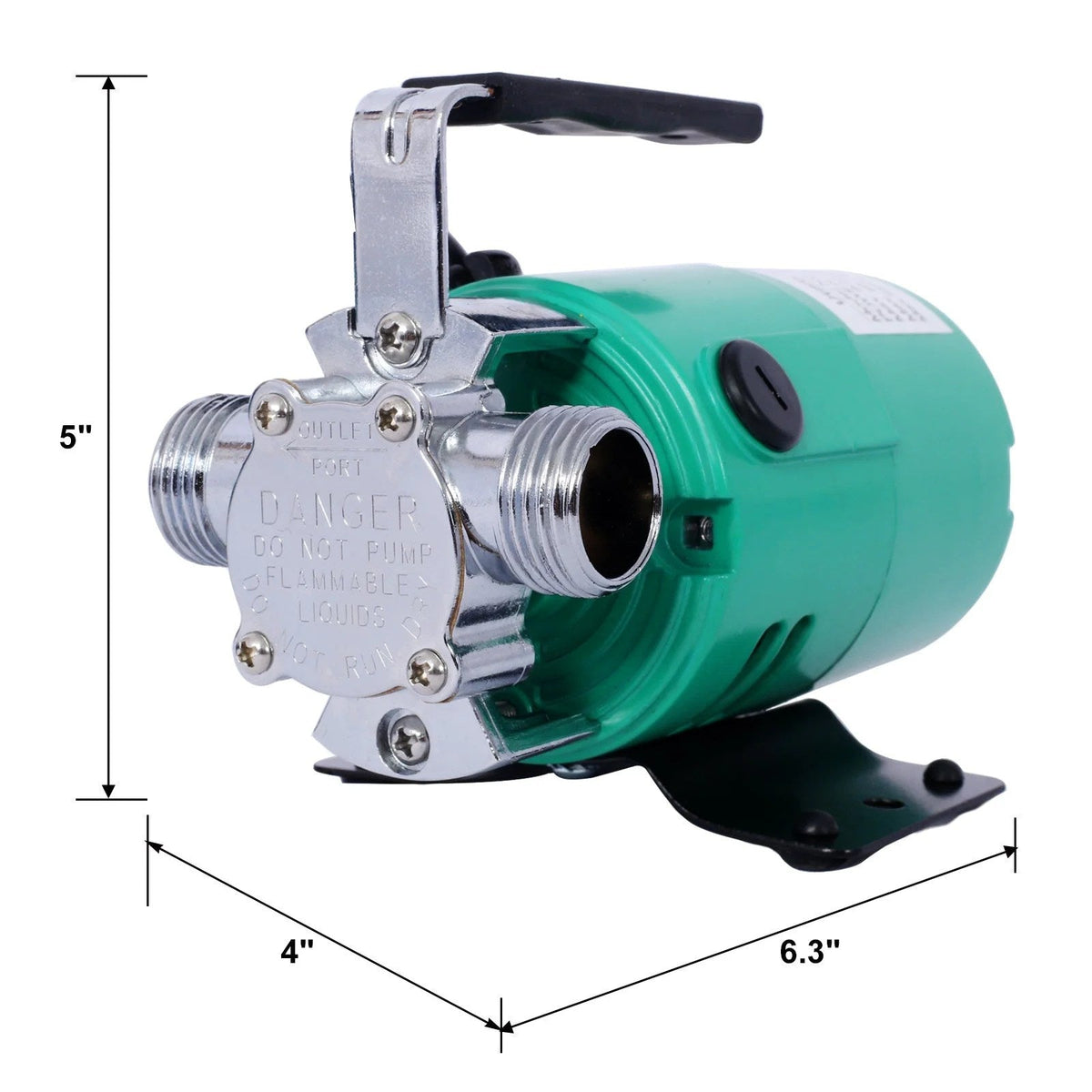 Casavibeo 330 GPH utility pump with 6-foot hose kit for garden, pool, hot tub, and rain barrel drainage or water transfer.