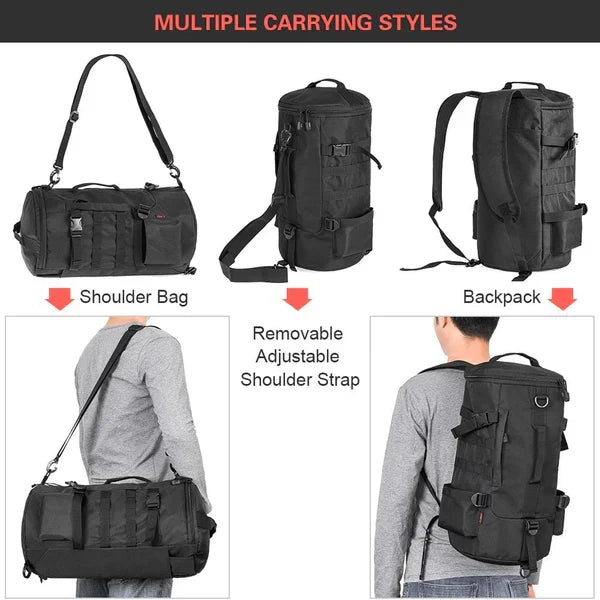 Belro fishing tackle backpack with rod holders, storage compartments, and adjustable straps for organized fishing gear.