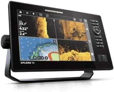 Marine GPS fish finder with a 25.7-inch screen, touchscreen display, and multiple sonar imaging modes, branded Casavibeo.