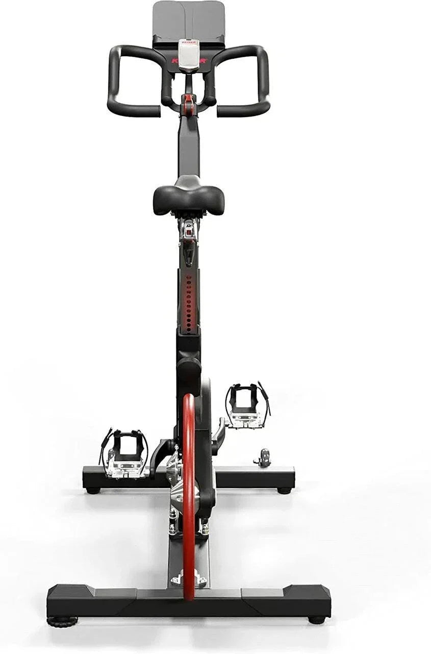Casavibeo M3 indoor bike with adjustable seat and handlebars, digital display, and sturdy frame for home cardio workouts.