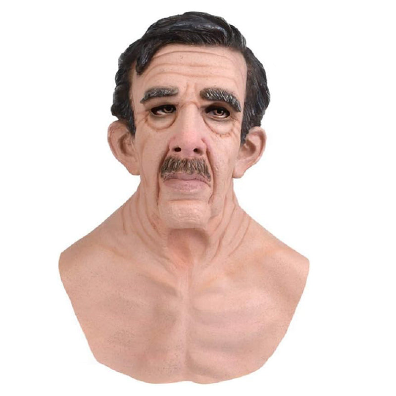 Realistic full face latex Halloween mask by BowLift, detailed creepy clown design for cosplay and costume wear.