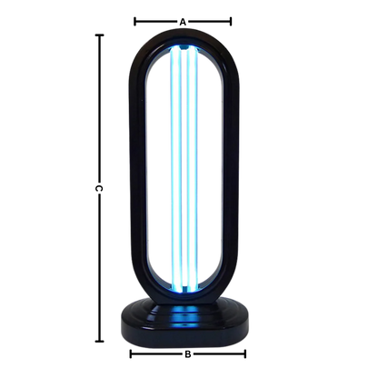 Belro multi-surface UV disinfectant bulb for baby bottles and nursing items on a clean countertop.
