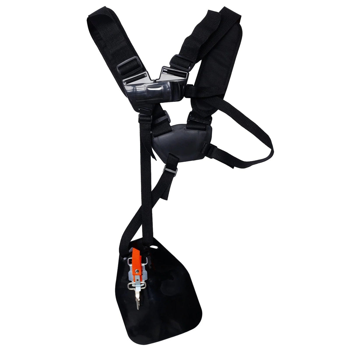 Casavibeo 3-in-1 blower, string trimmer, and 10-inch brush cutter with rubber handle and shoulder strap for versatile yard work.