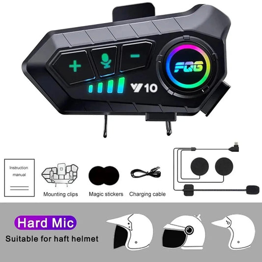 Belro Bluetooth device for motorcycle helmet, automotive motorcycle accessories, attached to helmet for hands-free riding.