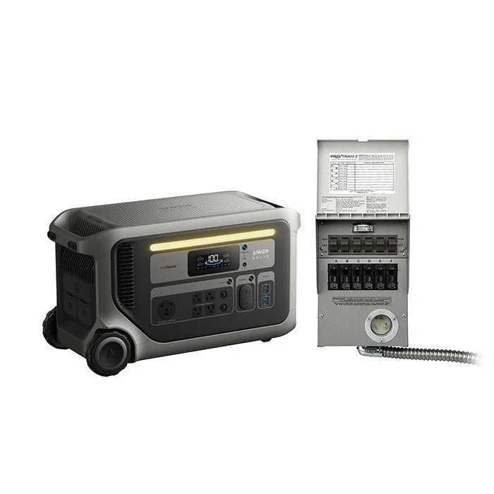 Casavibeo Anker SOLIX F2000 portable power station with multiple outlets and digital display for emergency and outdoor use.
