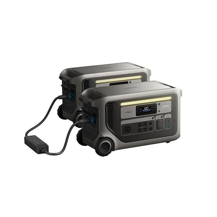 Casavibeo Anker SOLIX F2000 portable power station with multiple outlets and digital display, designed for mobile charging needs.