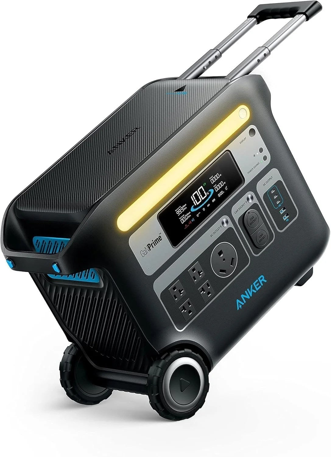 Casavibeo Anker SOLIX F2000 portable power station with multiple charging ports and rugged design, ideal for outdoor use.
