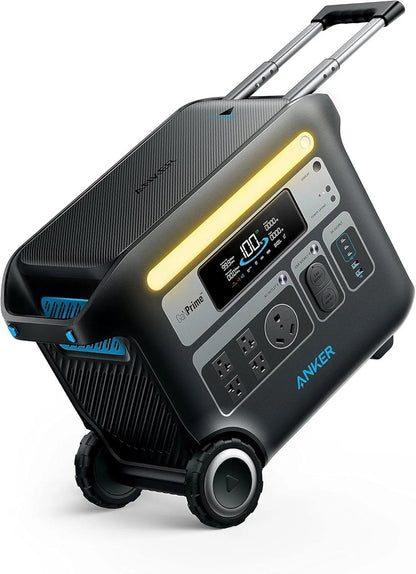 Casavibeo Anker SOLIX F2000 portable power station with multiple charging ports and rugged design, ideal for outdoor use.