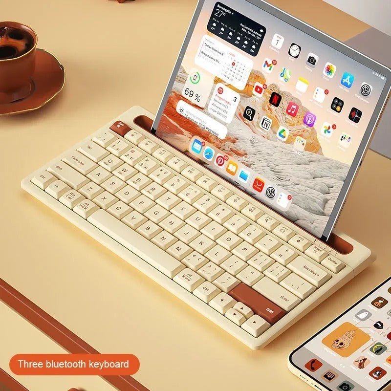 Belro wireless Bluetooth tablet keyboard with slim design and full keys, suitable for tablets and portable computing.