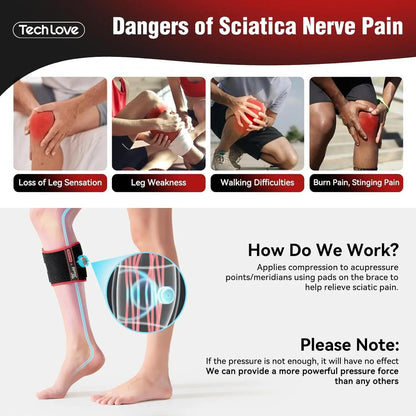 Belro sciatica brace suspenders worn around the waist, designed to provide support and relief for sciatic nerve pain.