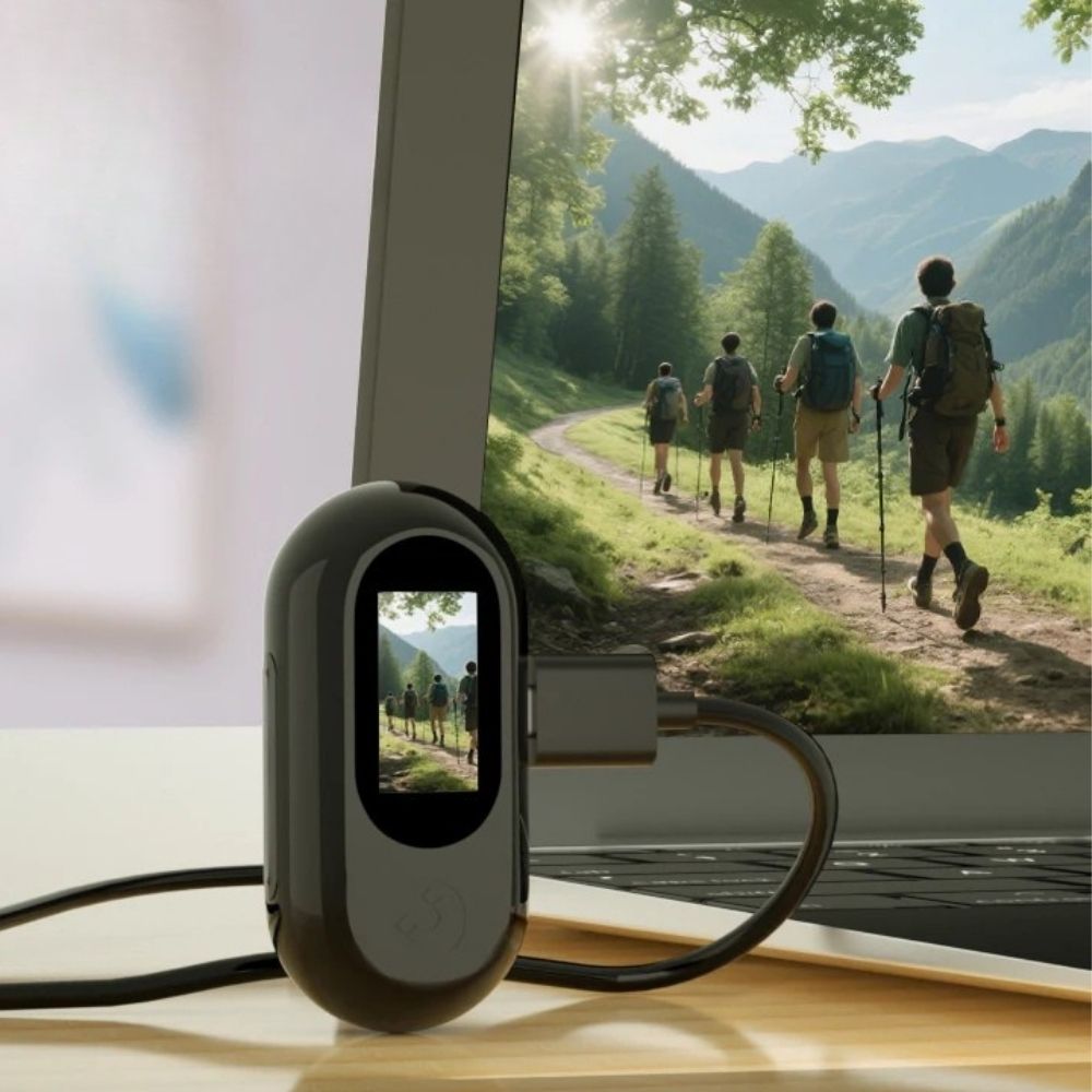 Belro Mini Magnetic Action Camera POV sport recorder with compact design and mounting accessories for outdoor filming.