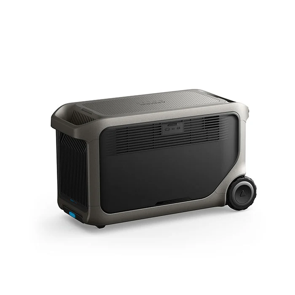 Casavibeo Anker SOLIX F3000 portable power station with multiple charging ports and digital display, set on a white background.
