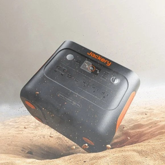 Casavibeo Jackery 1000 Plus portable power station with multiple outlets and digital display, ideal for outdoor and emergency use