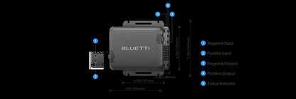 Casavibeo BLUETTI Elite 200 V2 portable power station with included charger, compact design, and digital display for battery status.