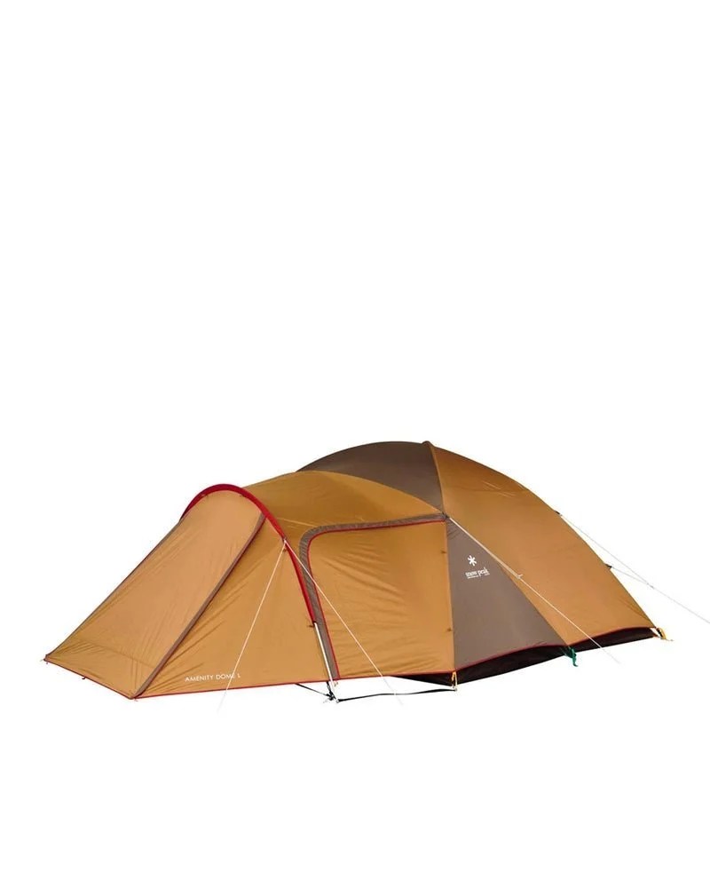 Casavibeo Snow Peak Amenity Dome tent set up outdoors with its sturdy fabric and spacious interior, ideal for camping adventures.