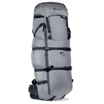 Casavibeo Stone Glacier Terminus 7000 backpack with multiple compartments and padded straps, designed for outdoor adventures.