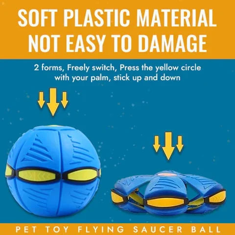 Belro Flying Saucer Ball dog toy designed for pets, featuring a colorful, durable ball ideal for play and fetch.