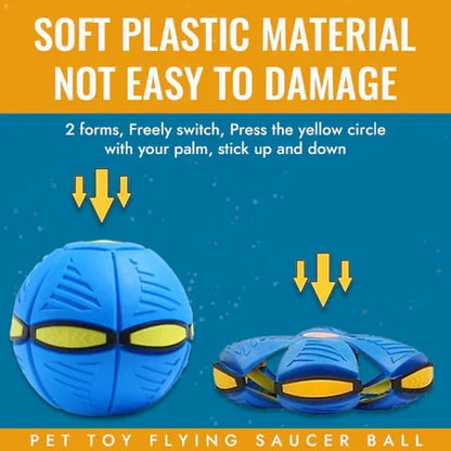 Belro Flying Saucer Ball dog toy designed for pets, featuring a colorful, durable ball ideal for play and fetch.
