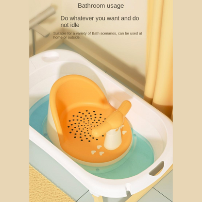 Belro baby bath seat for children, a safe and comfortable shower chair with supportive backrest and non-slip base for bath time.