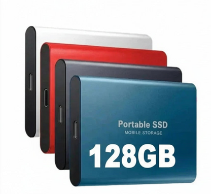 BowLift portable external SSD drive with high-speed USB-C transfer, compact design, and sleek black finish.