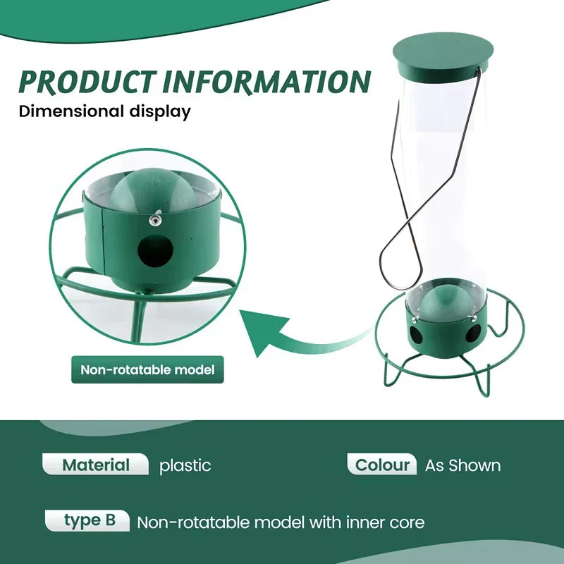 Belro squirrel-proof bird feeder designed for garden decor, featuring a durable structure to prevent squirrel access.