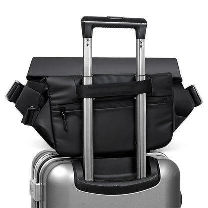 Belro men's sling bag designed for electronics and cameras, featuring a compact, stylish, and functional design with adjustable strap.