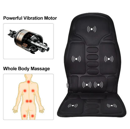 Belro massage chair pad with padded surface and control panel, designed for relaxing health and beauty massage therapy.