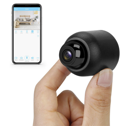 Belro wireless mini indoor security camera showing compact design and lens for home surveillance, part of the security and surveillance system