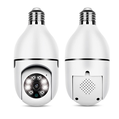 Belro wireless indoor/outdoor smart HD security camera mounted on wall, showing lens and weather-resistant design.