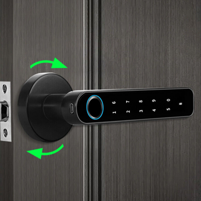 Belro Bluetooth fingerprint door lock for automotive use, smart electronic mobile app controlled security device.