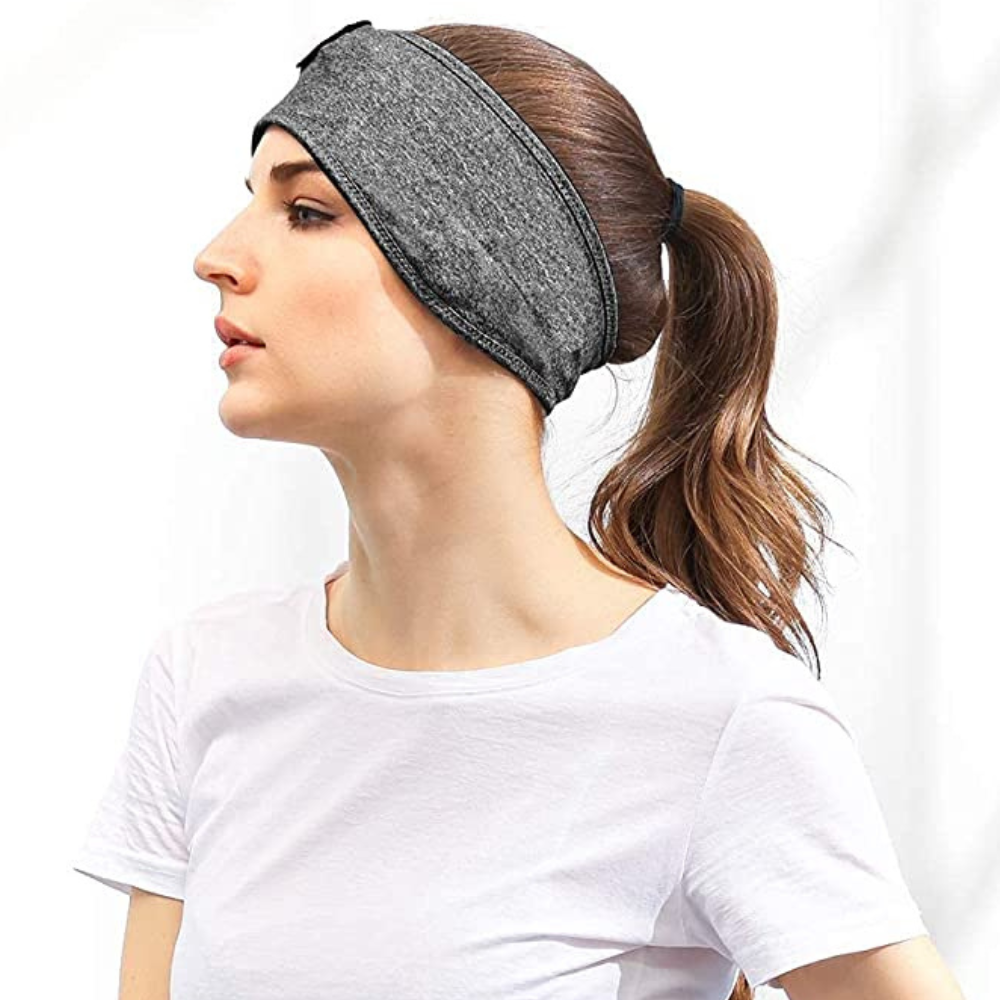 Belro Easy Wear Sports and Sleep Bluetooth Headphones headband with built-in speakers for active and relaxed use.