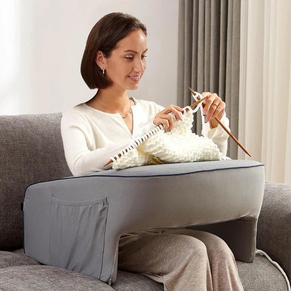 Belro reading lap pillow and laptop desk for bed, providing comfortable support for reading or working in bed.