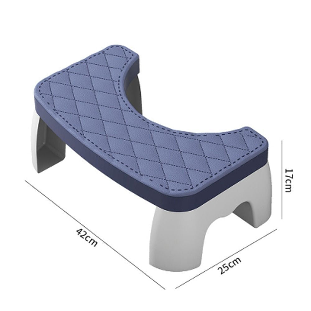 Belro non-slip compact toilet squat stool with textured surface for stability and comfortable use in bathroom.