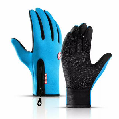Belro unisex heated winter sports thermal gloves, black gloves with heating elements, designed for cold-weather outdoor activities.