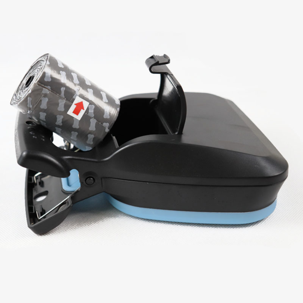 Belro collapsible dog pooper scooper with biodegradable waste bags, compact and easy-to-use pet waste removal tool