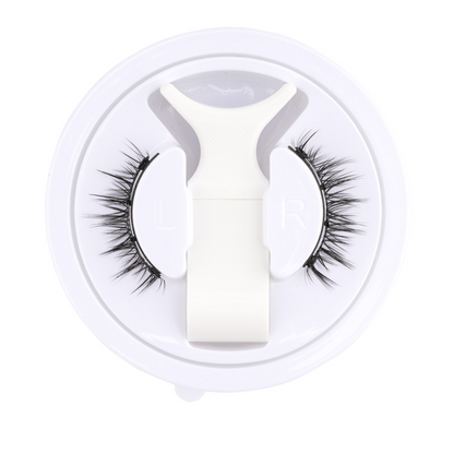 Belro reusable magnetic eyelash and tweezer set with black magnetic lashes and precision tweezers for easy, glue-free application.