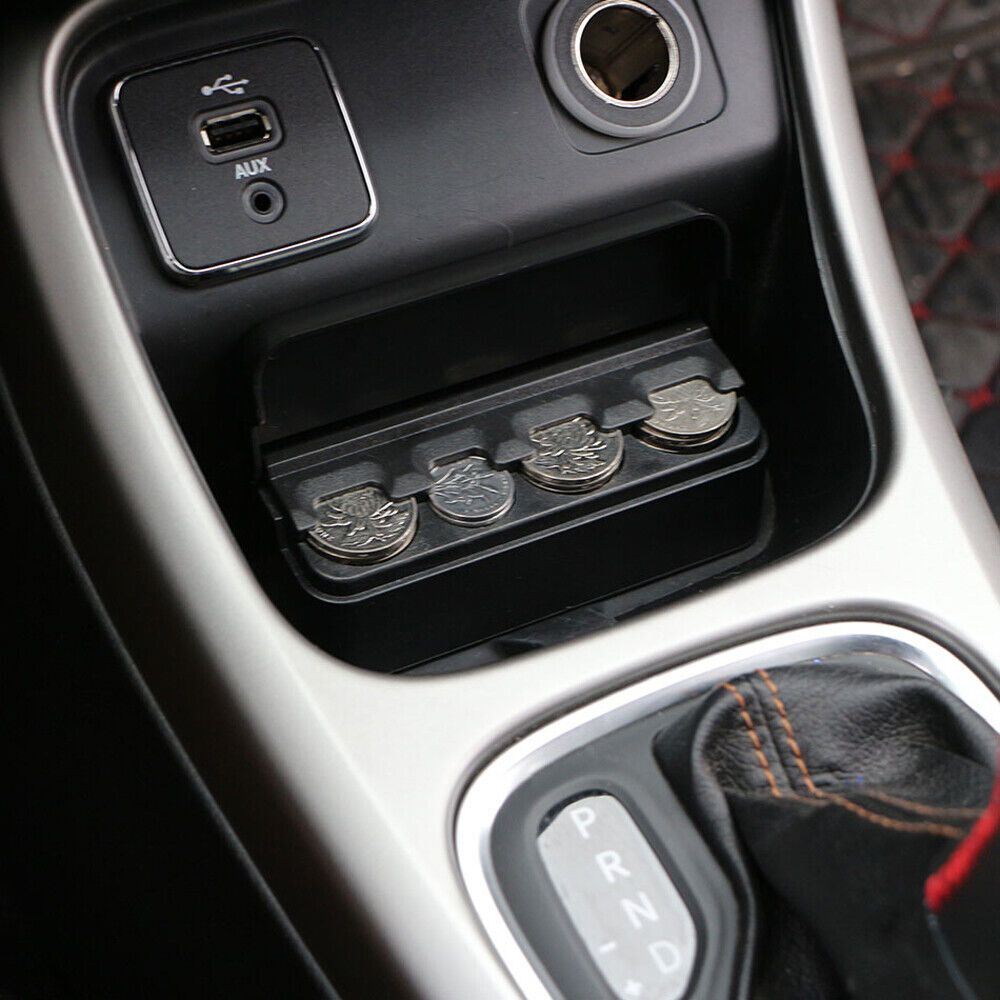 Belro car coin holder for easy access, compact loose change storage inside vehicle, automotive interior organizer.