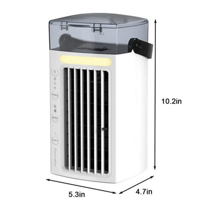 Belro portable mini air cooler fan for personal use, compact outdoor air conditioner, ideal for home and garden cooling.