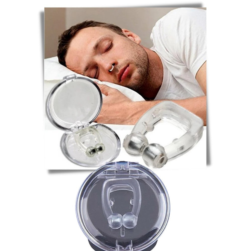 Belro nose plug for snoring relief, designed to improve sleep by reducing nasal airflow, shown on a white background.