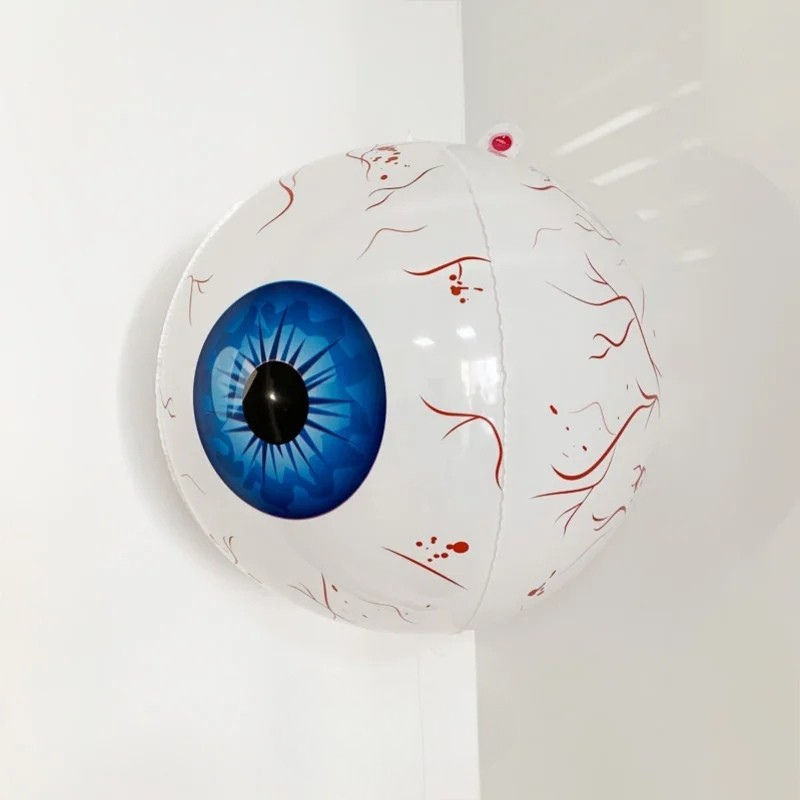 Belro Halloween eyeball balloon with creepy eyeball design for spooky men's costume or decor, suitable for Halloween celebrations.