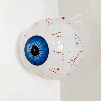 Belro Halloween eyeball balloon with creepy eyeball design for spooky men's costume or decor, suitable for Halloween celebrations.
