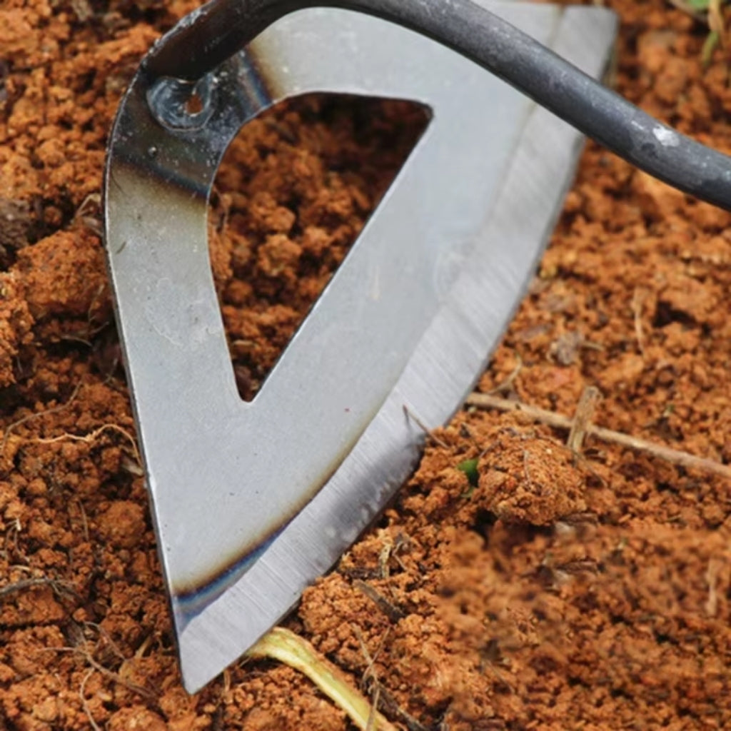 Mivoza garden weeding tool with hollow blade, designed for easy weed removal and clean results in garden hoe blade category.