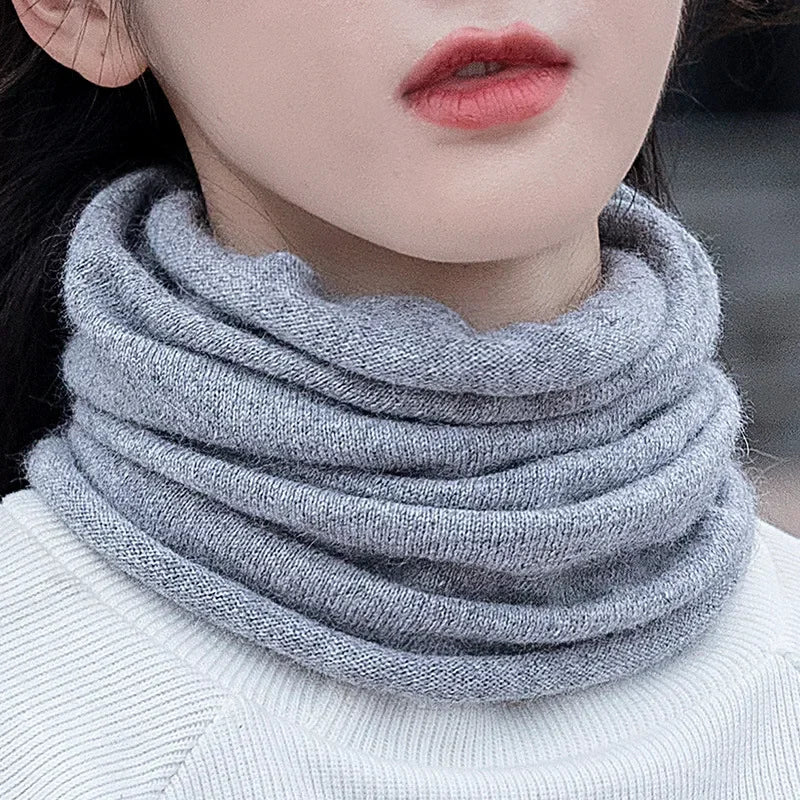 Belro thermal cashmere neck gaiter for winter, soft knit fabric cover for warmth and comfort during cold weather.