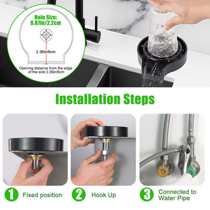 Belro high pressure kitchen sink cup rinser tool for efficient rinsing and cleaning in tools and hardware kitchen accessories