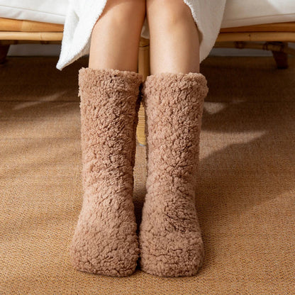 Belro cozy cashmere thermal socks for winter, soft and warm sleepwear clothing, shown in a close-up image.